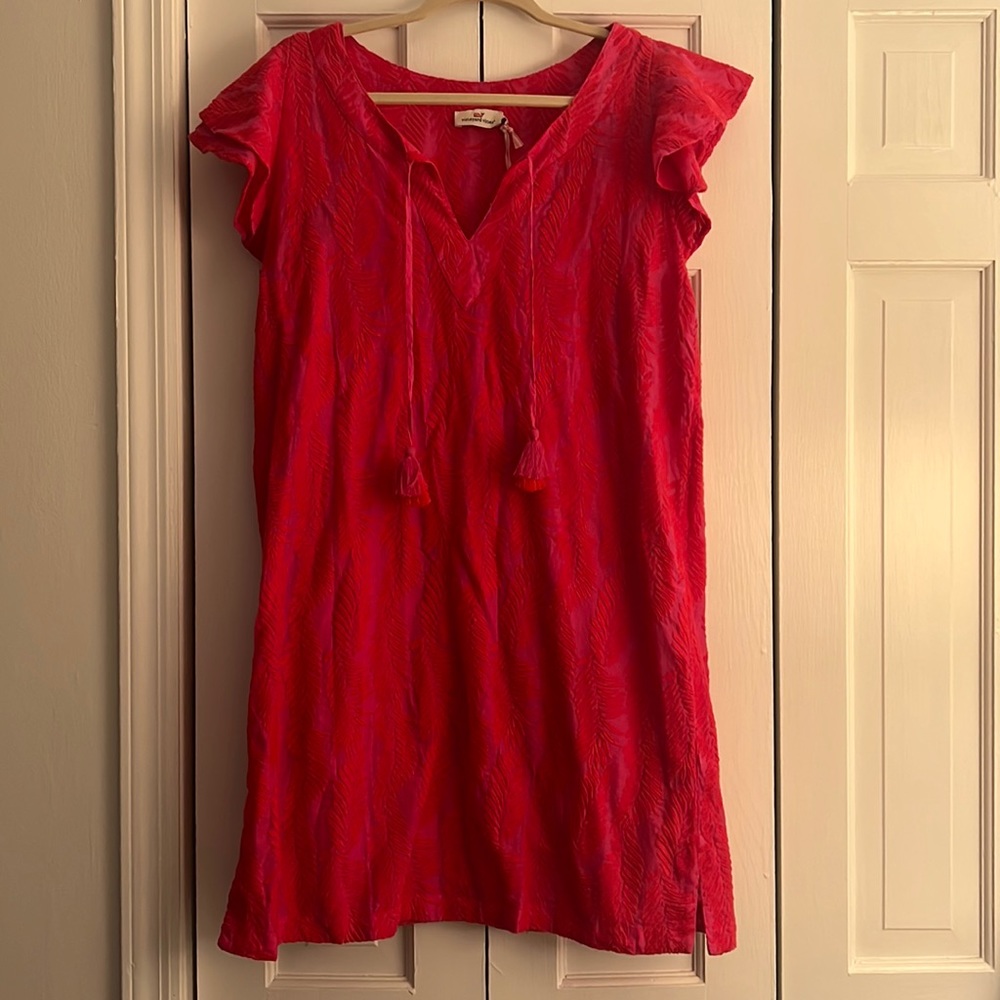 Vineyard vines. Emb palm tunic dress size medium